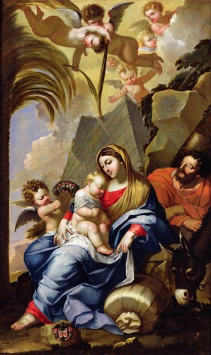 René Dudot (c.1650) - The Virgin and Child with Saint John the Baptist - Louis XIV