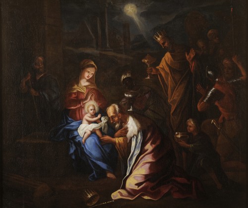 The Adoration of the Magi - Southern Italian school, late 17th century