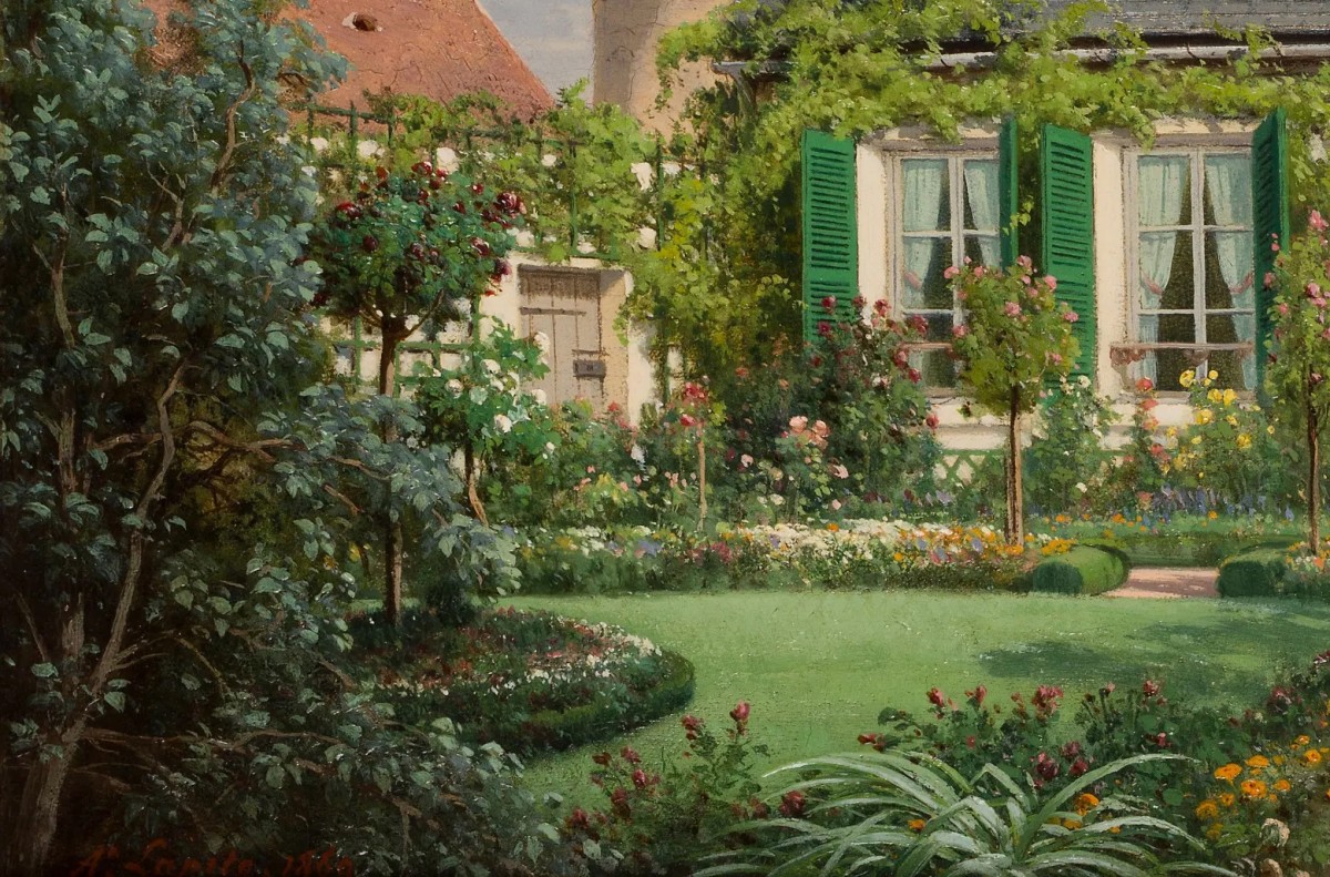 Louis-Auguste Lapito (1803-1874) The flower garden - Ref.107207