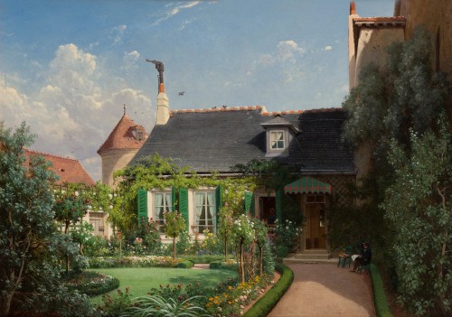 Louis-Auguste Lapito (1803-1874) - Le jardin fleuri