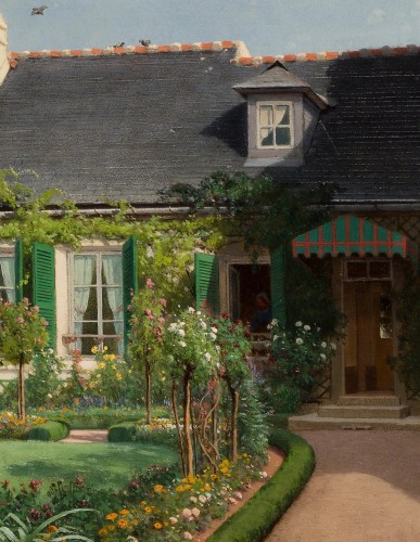 Louis-Auguste Lapito (1803-1874) - Le jardin fleuri - Galerie de Frise