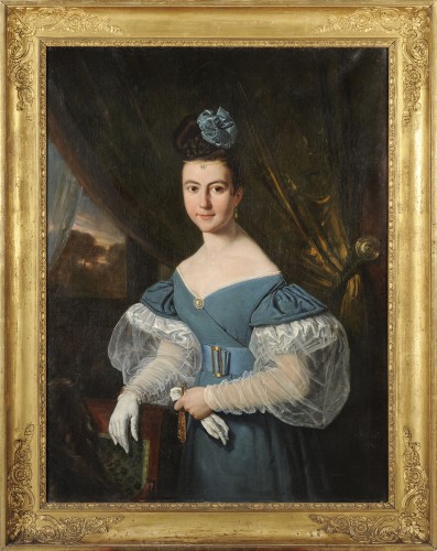 Jules Boilly (1796-1874) - Portrait de jeune femme