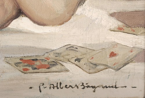 Pierre-Albert Bégaud (1901-1956) - Fin de partie de cartes au nu - Galerie de Frise