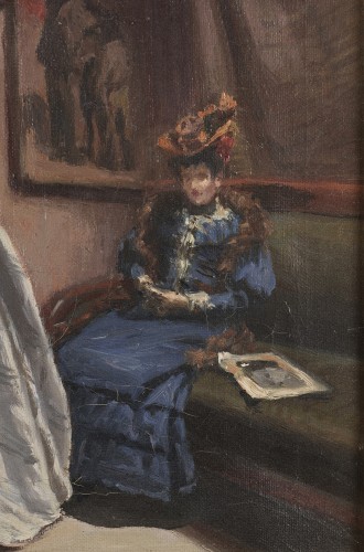 Tableaux et dessins Tableaux XIXe siècle - Louis Joseph Pottin (1849-1930) - L’atelier de l’artiste