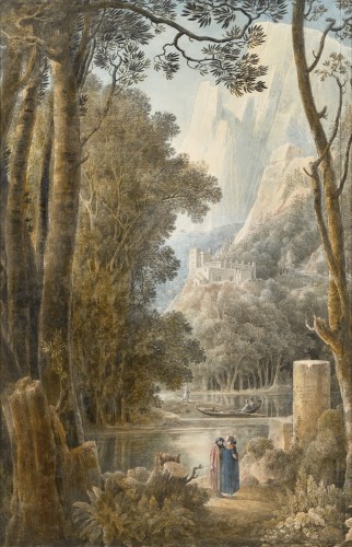 Louis François Cassas (1756-1827) - Arcadian landscape