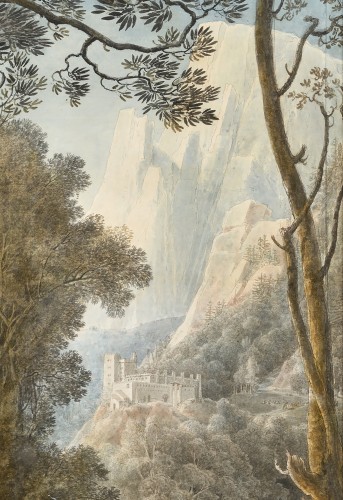 XVIIIe siècle - Louis François Cassas (1756-1827) - Paysage arcadien