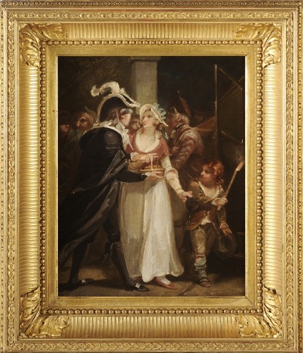 Henry Singleton (1766-1839) The elegant women - Paintings & Drawings Style Restauration - Charles X