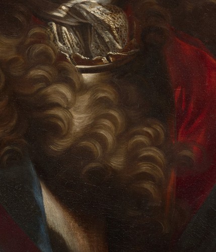 Giovanni Maria Delle Piane dit Il Mulinaretto (1660-1745) Portrait d'homme - Louis XIV