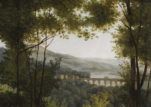 Paintings & Drawings  - Alexandre-Hyacinthe Dunouy (1757-1841) View taken in the park of Saint-Cloud