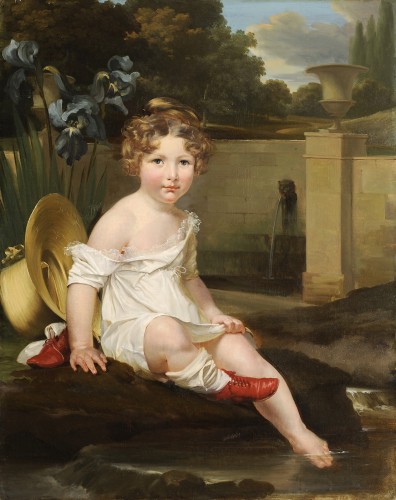 Paintings & Drawings  - Bernard Gaillot (1780-1847) Portraits of two sisters