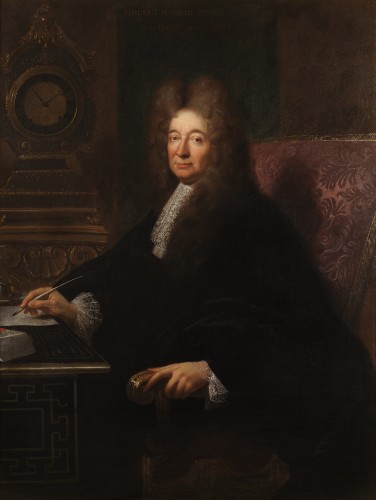 François de Troy (1645-1730) Portrait de Paul Etienne Brunet d’Evry - Tableaux et dessins Style Louis XIV