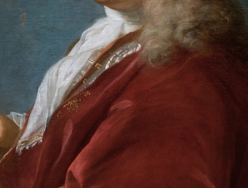 Louis-Gabriel Blanchet (1701-1772) Autoportrait présumé de l’artiste - Tableaux et dessins Style Régence
