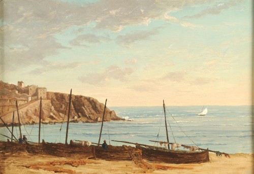 Antoine-Claude Ponthus-Cinier (1812-1885) - Banyuls - Tableaux et dessins Style Louis-Philippe