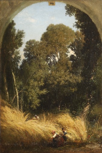 Émile Lambinet (1813-1877) - The harvest - Paintings & Drawings Style Louis-Philippe