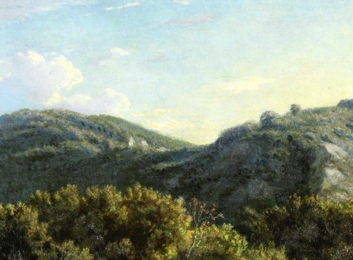 Félix-Hippolyte Lanoüe (1812-1872) Paysage d'Italie aux baigneuses - Galerie de Frise