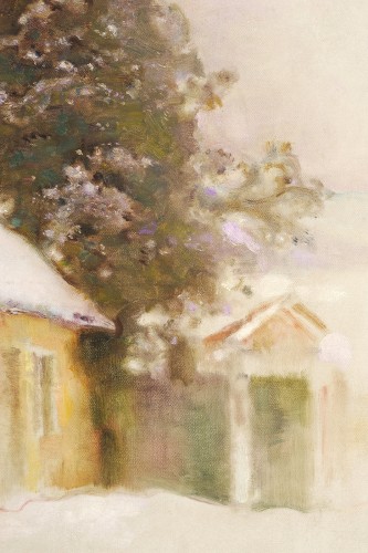 Tableaux et dessins Tableaux du XXe siècle - Jules-Alexis Muenier (1863-1942) Un matin d’hiver sous la neige