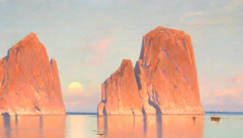 Ascan Lutteroth (1842-1923) Capri, les Faraglioni - Hambourg - Tableaux et dessins Style Napoléon III