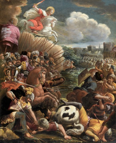 Belisario Corenzio (1558-1646) et atelier - Saint Jacques matamore à Clavijo