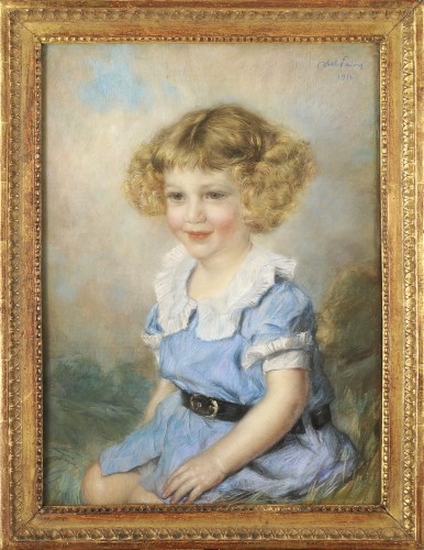 Abel Faivre (1867-1945) Portrait d'enfant
