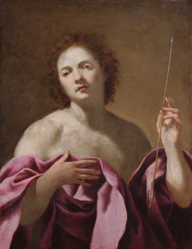 Saint Sebastian holding an arrow, attributed to Virginia Vezzi (1600–1638)