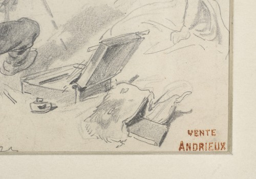 Clément Auguste Andrieux (1829-1880) Le peintre en plein air - Galerie de Frise