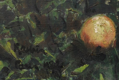 Léon Kamir Kauffmann (1872-1933) Portrait de femme sous les pommiers - Galerie de Frise