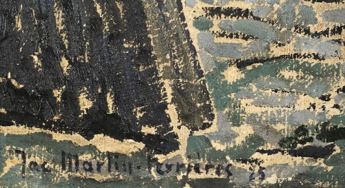 XXe siècle - Jac Martin-Ferrières (1893-1972) Esquisse "Le peintre" autoportrait 1925