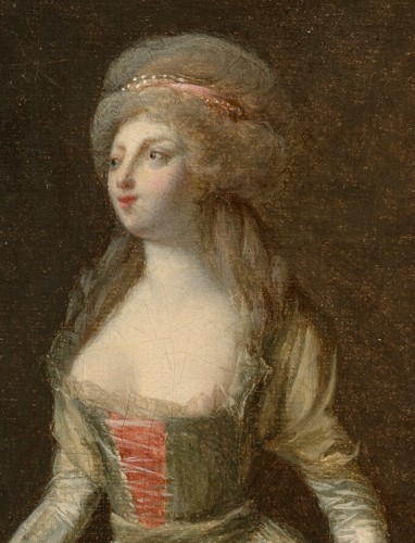 XVIIIe siècle - Jean-Simon Fournier (actif vers 1790) Le bouquet offert et Le bouquet accepté