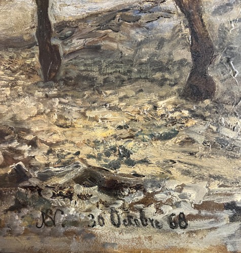 Edouard Nieuwenhuys (1840-1872) Louis XIII et Richelieu au siège de Perpignan - Tableaux et dessins Style Napoléon III