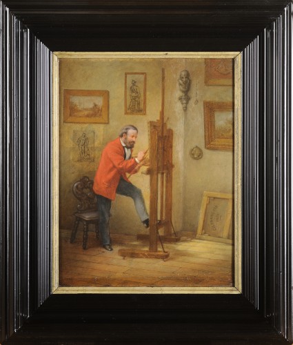 Charles-Emile François (1821-1902) The painter's studio - Paintings & Drawings Style Napoléon III