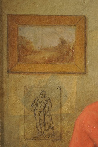 Charles-Emile François (1821-1902) The painter's studio - 