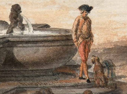 Victor-Jean Nicolle (1754-1826) Rome, the lively place of Panthéon - Louis XVI