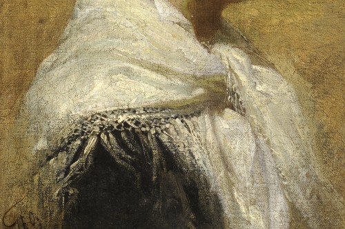 Geo (Jean Geoffroy dit) (1853-1924) Élégante de profil - Galerie de Frise