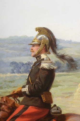 Robert Gignoux (1872-1906) Portrait équestre de Carl Costa de Beauregard - Galerie de Frise