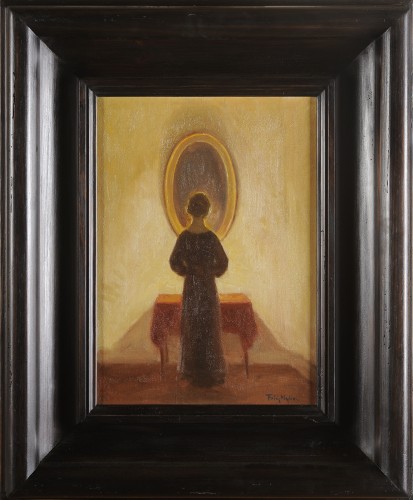 Poul Friis Nybo (1869-1929) Femme au miroir au Danemark