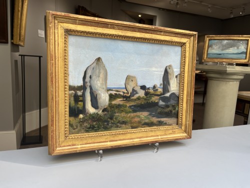 XIXe siècle - Les menhirs de Carnac Mégalithes, attribué à Guillaume Bodinier (1795-1872) 