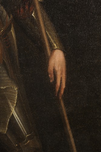 Paintings & Drawings  - Giorgione's imitator early 17th century - Portrait of a man in armor