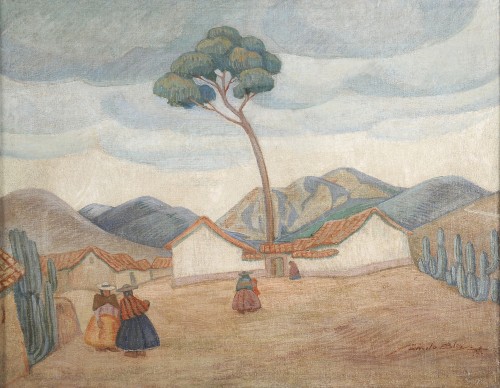 Camilo Blas (1903-1985) Paysage des Andes - « Paisaje Andino »