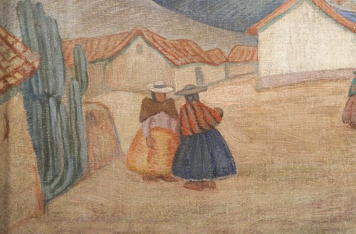 Tableaux et dessins Tableaux du XXe siècle - Camilo Blas (1903-1985) Paysage des Andes - « Paisaje Andino »