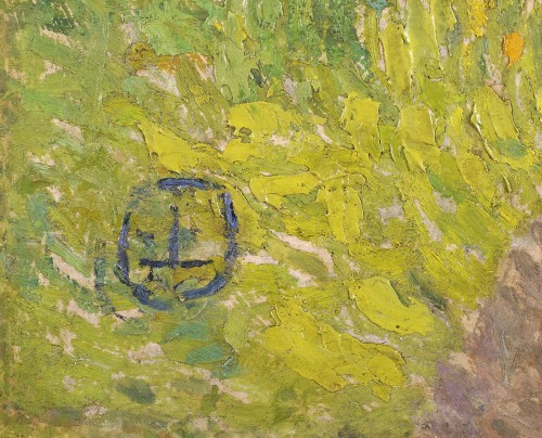 Joseph Lépine (1867-1943) Vase de Lilas dans un paysage de Provence - Galerie de Frise