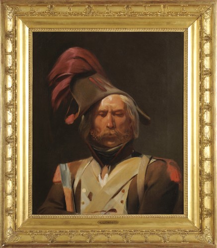 Léon Cogniet (1794-1880) Portrait d'un garde préparatoire au plafond du Louvre