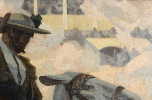Tableaux et dessins Tableaux du XXe siècle - Pierre Ladureau (1882-1974) Les picadors Corrida Tauromachie