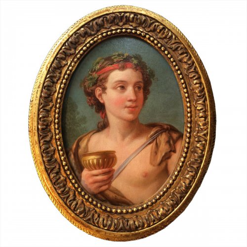Joseph-Marie Vien (1716-1809) - Portrait du jeune Bacchus
