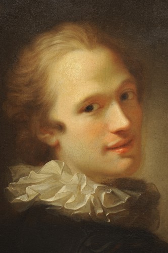 Alexis Grimou (1678-1738) - Jeune homme à la fraise - Tableaux et dessins Style Louis XV