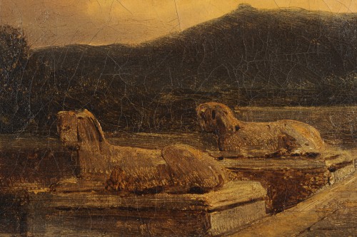 Jules COIGNET (1798-1860) - Vue de Bagatelle - Galerie de Frise