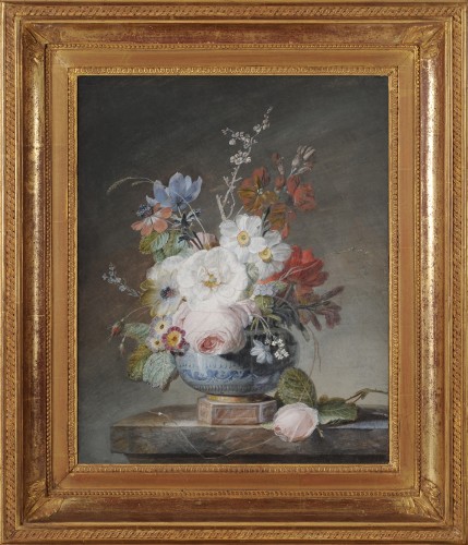 Jean-Louis Prevost (1745-1827) - Vase de fleurs - Galerie de Frise