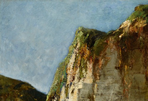 XIXe siècle - Alexandre Defaux (1826–1900) - Yport, la falaise d’Amont Normandie