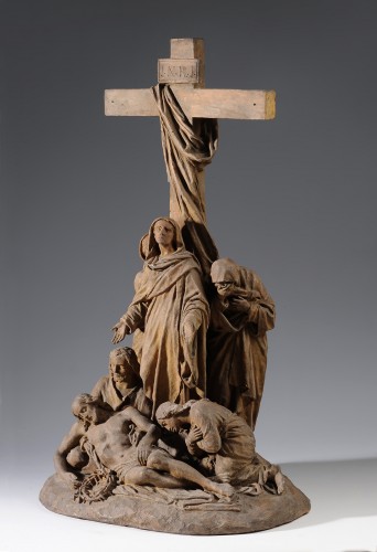 Sculpture Sculpture en Terre cuite - Jean-Marie Valentin (1823-1896) - Descente de Croix