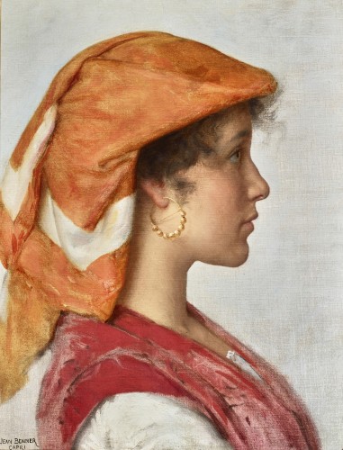 Jean Benner (18361906) - Portrait de jeune capriote