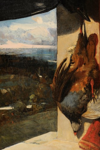 Louis Godefroy Jadin (1805-1882) - Le tableau de chasse - Tableaux et dessins Style Napoléon III